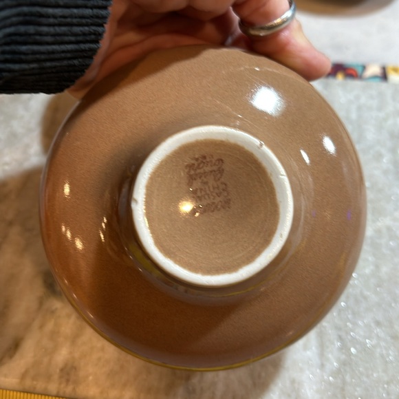 Set of 2 1940-50s Russel Wright Dessert / Fruit / Sauce Bowls nutmeg color - Picture 6 of 6